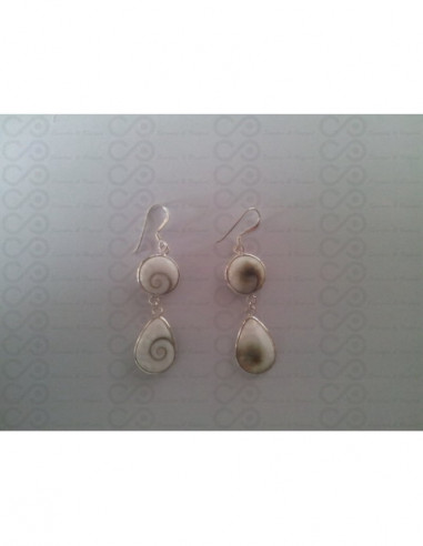LE 0295 Boucles d'oreilles Shiva Oeil Argent