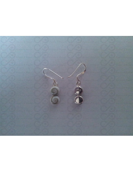 LE 0298 Ohrringe Shiva Auge Silber