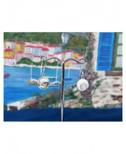 LE 0301 Ohrringe Shiva Auge Silber