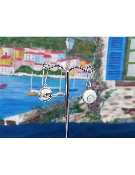 LE 0301 Brincos Olho Shiva Prata