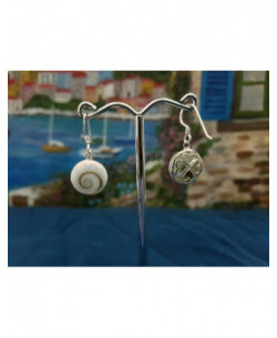 LE 0304 Ohrringe Shiva Auge Silber