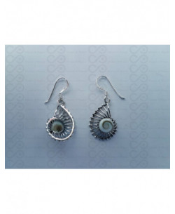 LE 0306 Ohrringe Shiva Auge Silber 2