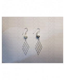 LE 0307 Earrings Shiva Eye Shell Silver 2