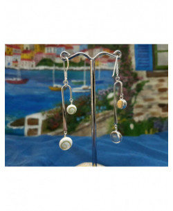 LE 0309 Ohrringe Shiva Auge Silber