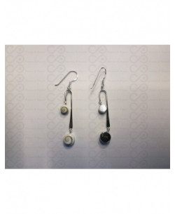 LE 0309 Boucles d'oreilles Shiva Oeil Argent 2