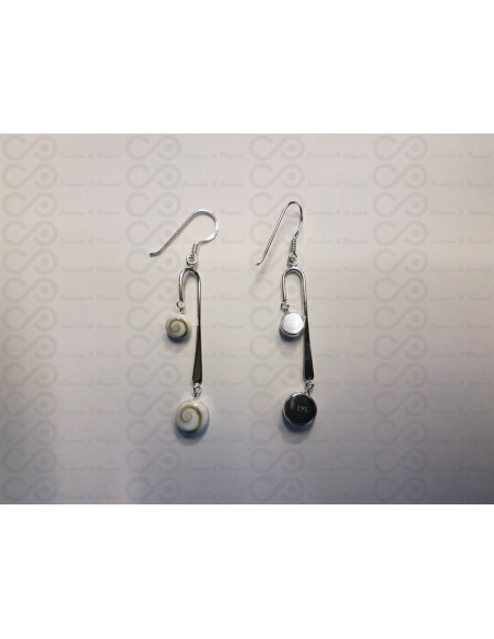 LE 0309 Orecchini in Argento con Occhio di Shiva