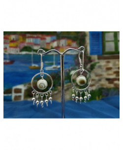 LE 0311 Ohrringe Shiva Auge Silber