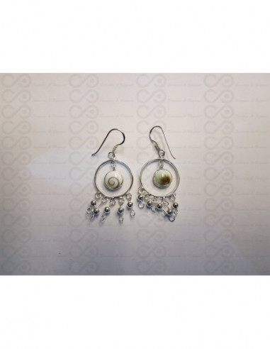 LE 0311 Orecchini in Argento con Occhio di Shiva