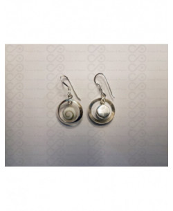 LE 0312 Boucles d'oreilles Shiva Oeil Argent 2