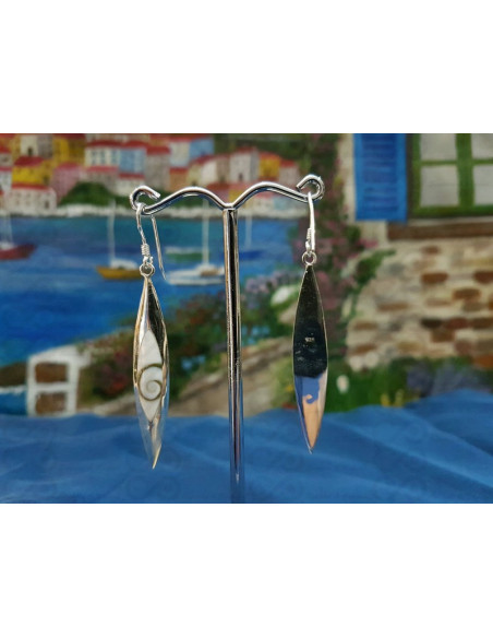 LE 0313 Boucles d'oreilles Shiva Oeil Argent