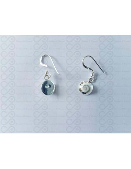 LE 0314 Ohrringe Shiva Auge Silber