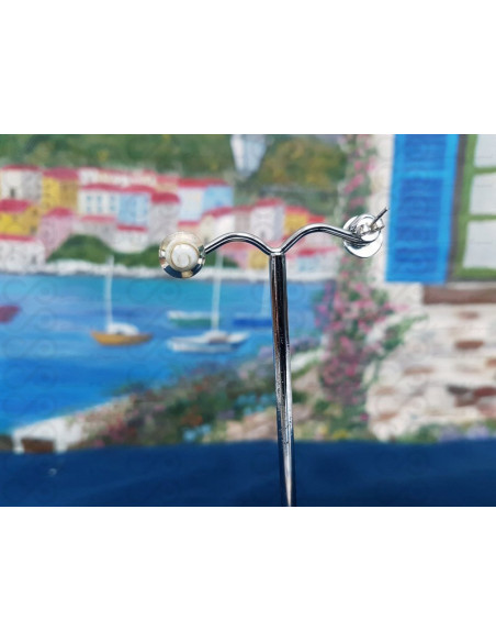 LE 0314s Ohrringe Shiva Auge Silber