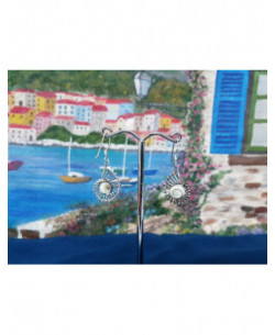 LE 0315 Orecchini in Argento con Occhio di Shiva