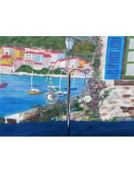 LE 0315 Brincos Olho Shiva Prata