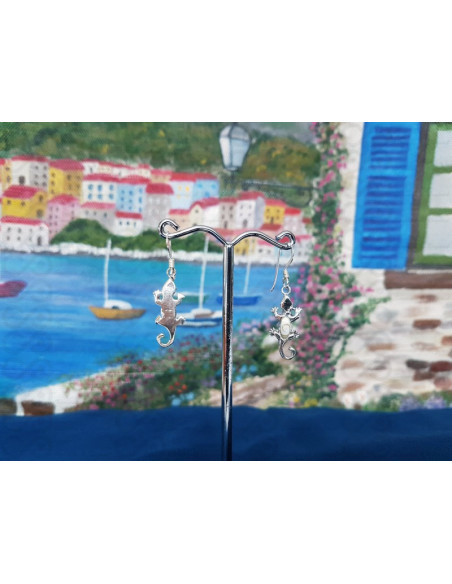 LE 0316 Brincos Olho Shiva Prata