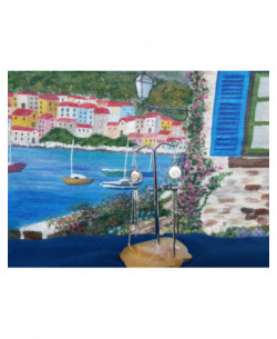 LE 0317 Orecchini in Argento con Occhio di Shiva