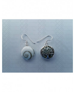 LE 0344 Orecchini in Argento con Occhio di Shiva 2