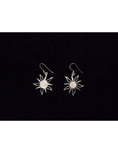 LE 0350 Boucles d'oreilles Shiva Oeil Argent
