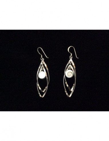 LE 0351 Ohrringe Shiva Auge Silber