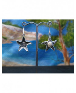 LE 0353 Boucles d'oreilles Shiva Oeil Argent
