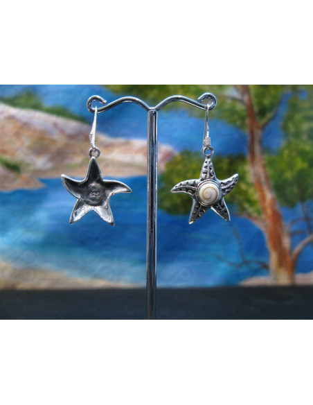 LE 0353 Boucles d'oreilles Shiva Oeil Argent