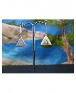 LE 0354 Pendientes Shiva Ojo Plata