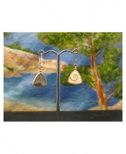 LE 0355 Pendientes Shiva Ojo Plata