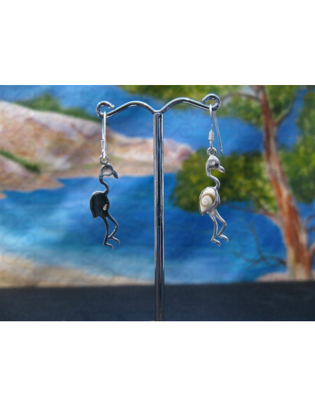 LE 0357 Boucles d'oreilles Shiva Oeil Argent