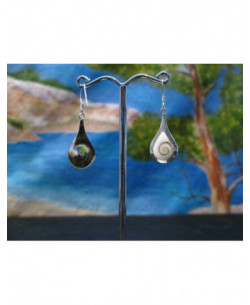 LE 0361 Ohrringe Shiva Auge Silber