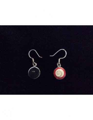 LE 0362 Pendientes Shiva Ojo Plata