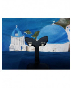 LE 0364s Brincos Olho Shiva Prata