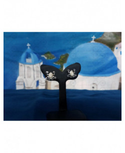 LE 0365s Boucles d'oreilles Shiva Oeil Argent