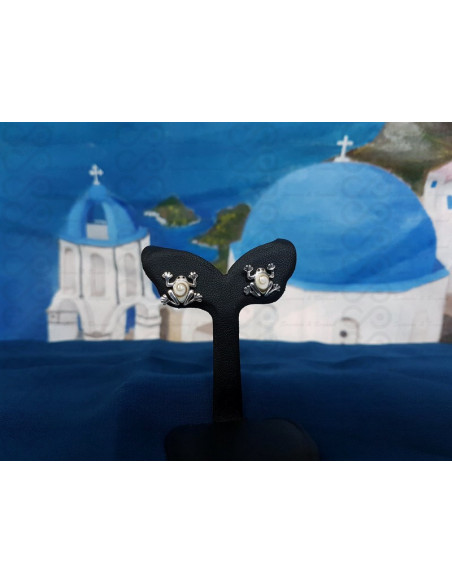 LE 0365s Boucles d'oreilles Shiva Oeil Argent