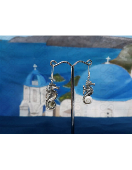 LE 0367 Boucles d'oreilles Shiva Oeil Argent