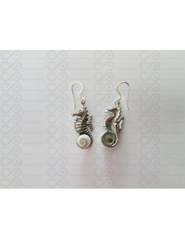 LE 0367 Boucles d'oreilles Shiva Oeil Argent