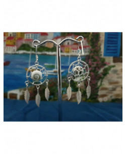 LE 0375 Orecchini in Argento con Occhio di Shiva