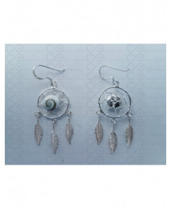 LE 0375 Orecchini in Argento con Occhio di Shiva 2