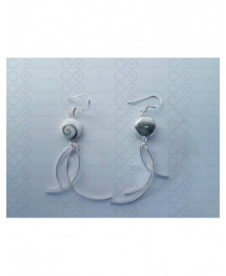 LE 0377 Brincos Olho Shiva Prata 2