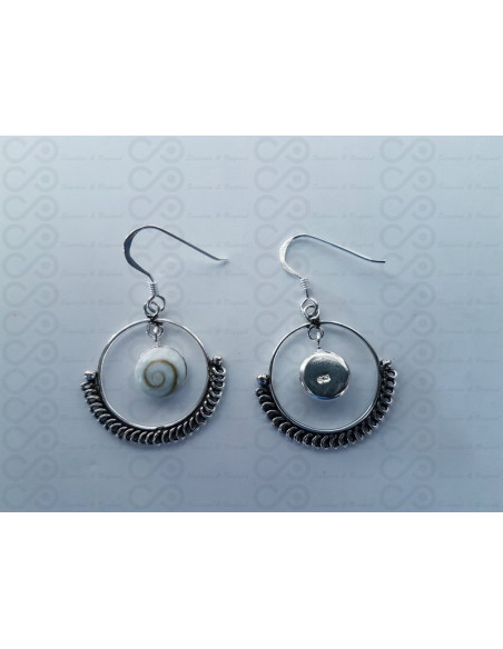 LE 0381 Ohrringe Shiva Auge Silber