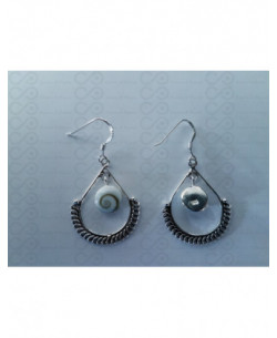 LE 0382 Orecchini in Argento con Occhio di Shiva 2