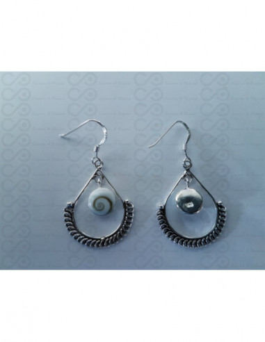 LE 0382 Orecchini in Argento con Occhio di Shiva