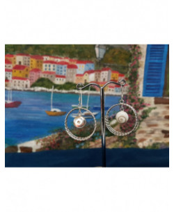 LE 0395 Orecchini in Argento con Occhio di Shiva