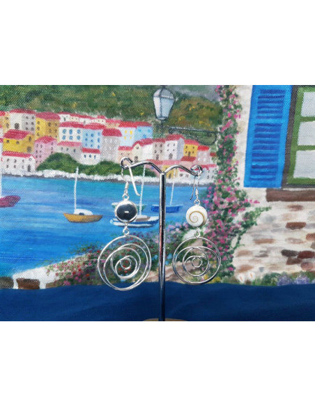 LE 0397 Brincos Olho Shiva Prata