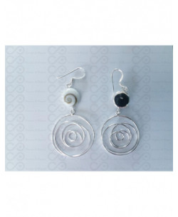 LE 0397 Pendientes Shiva Ojo Plata 2