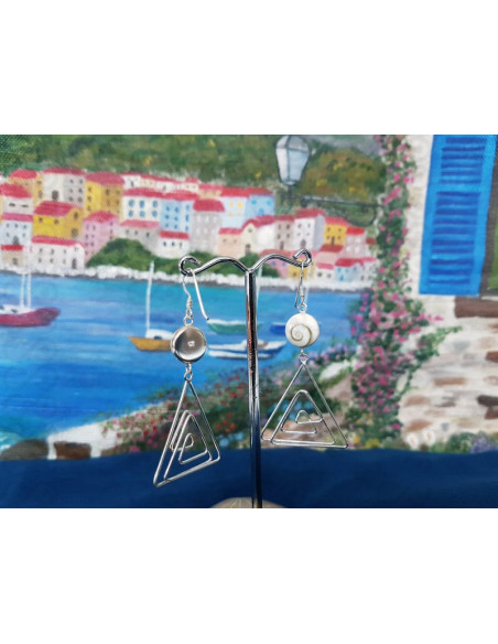 LE 0400 Brincos Olho Shiva Prata