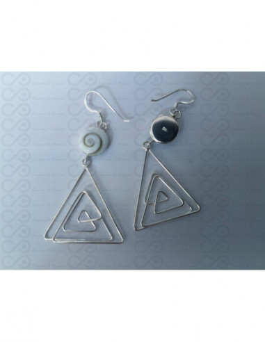 LE 0400 Brincos Olho Shiva Prata