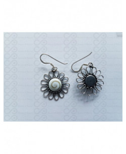LE 0401 Boucles d'oreilles Shiva Oeil Argent 2