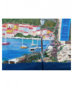 LE 0403 Ohrringe Shiva Auge Silber