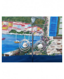 LE 0404 Ohrringe Shiva Auge Silber