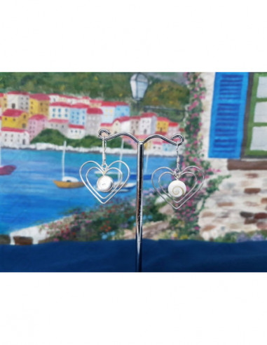 LE 0407 Ohrringe Shiva Auge Silber